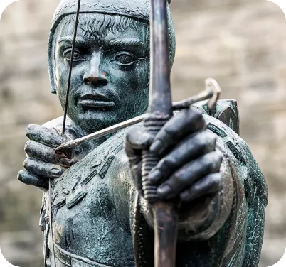 Statue de<strong> Robin des Bois</strong>